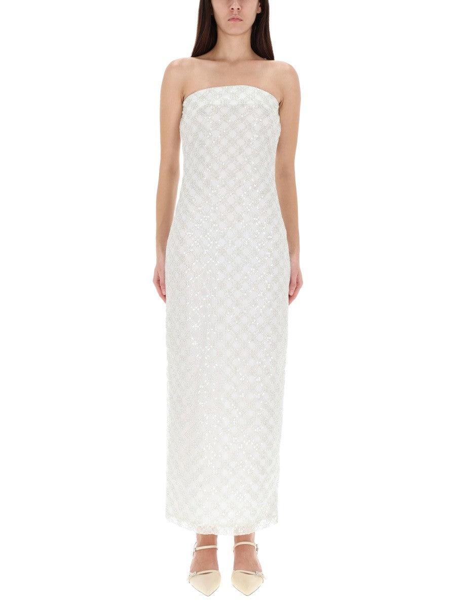 Rotate Birger Christensen Women's Long Dress White