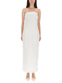 Rotate Birger Christensen Women's Long Dress White