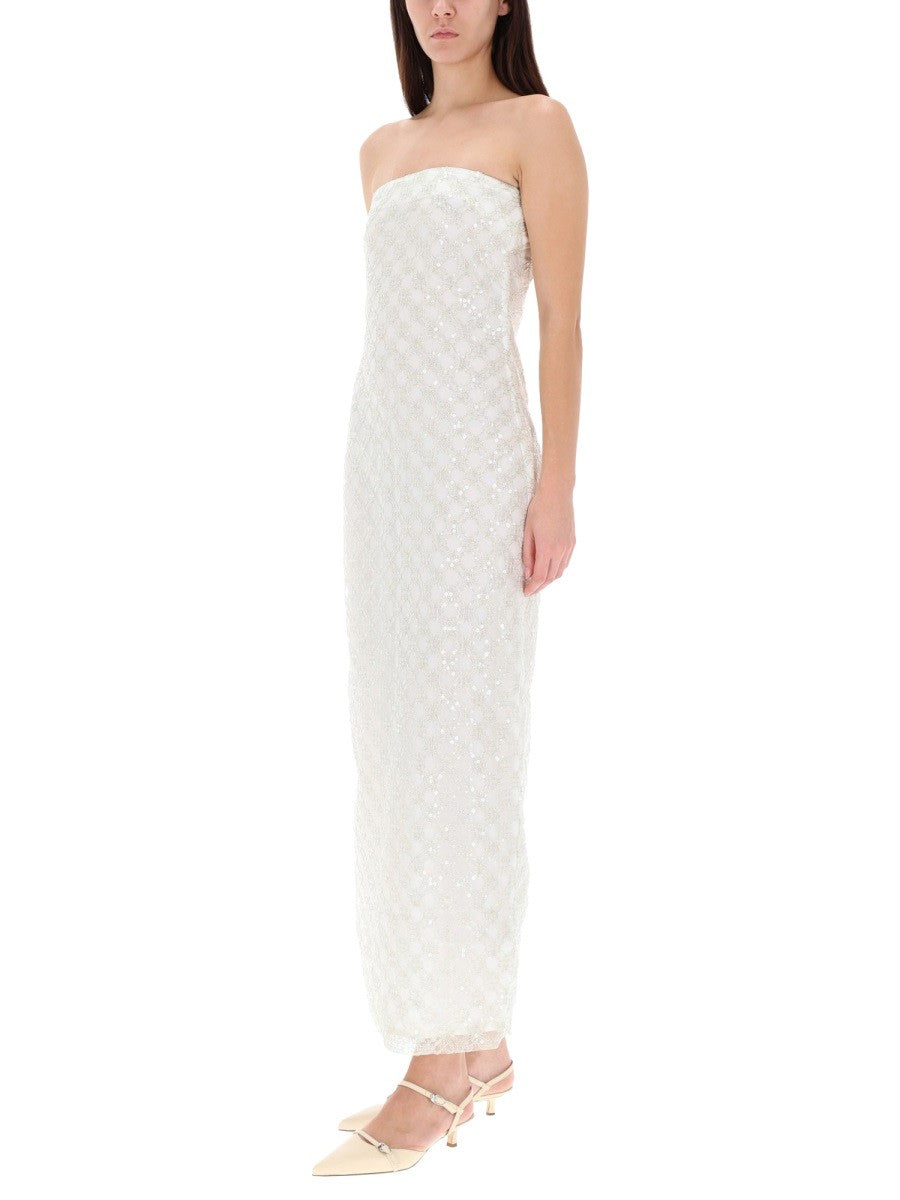 Rotate Birger Christensen Women's Long Dress White