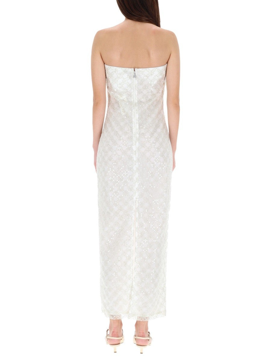 Rotate Birger Christensen Women's Long Dress White