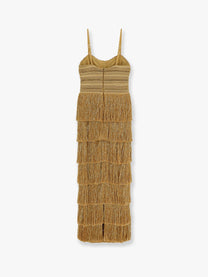 Patbo Women's Long Dress Gold