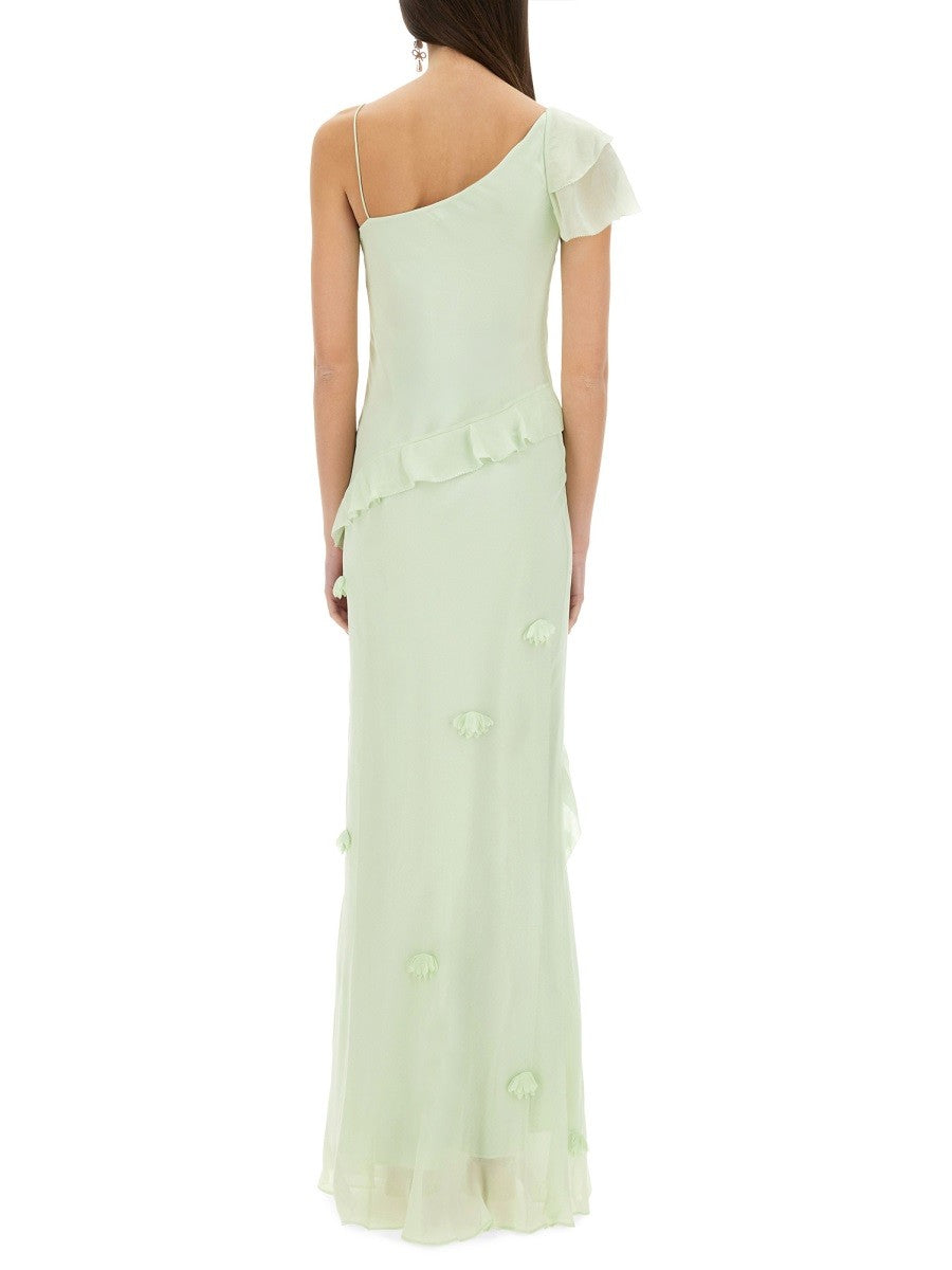 self-portrait Women's Long Dress Green self-portrait