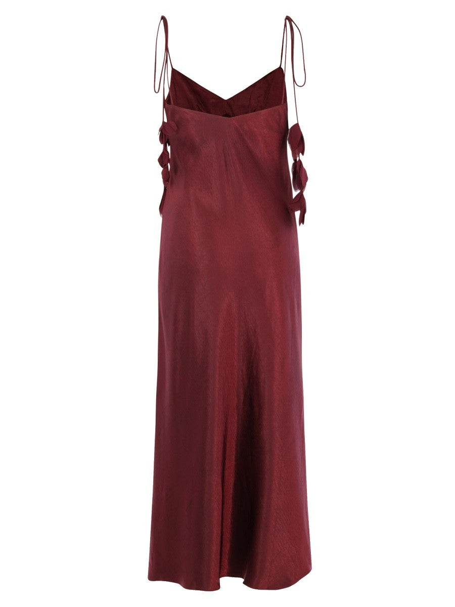 self-portrait Women's Long Dress Red, view 2