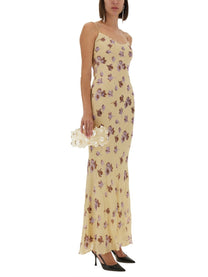 self-portrait Women's Long Dress Yellow self-portrait