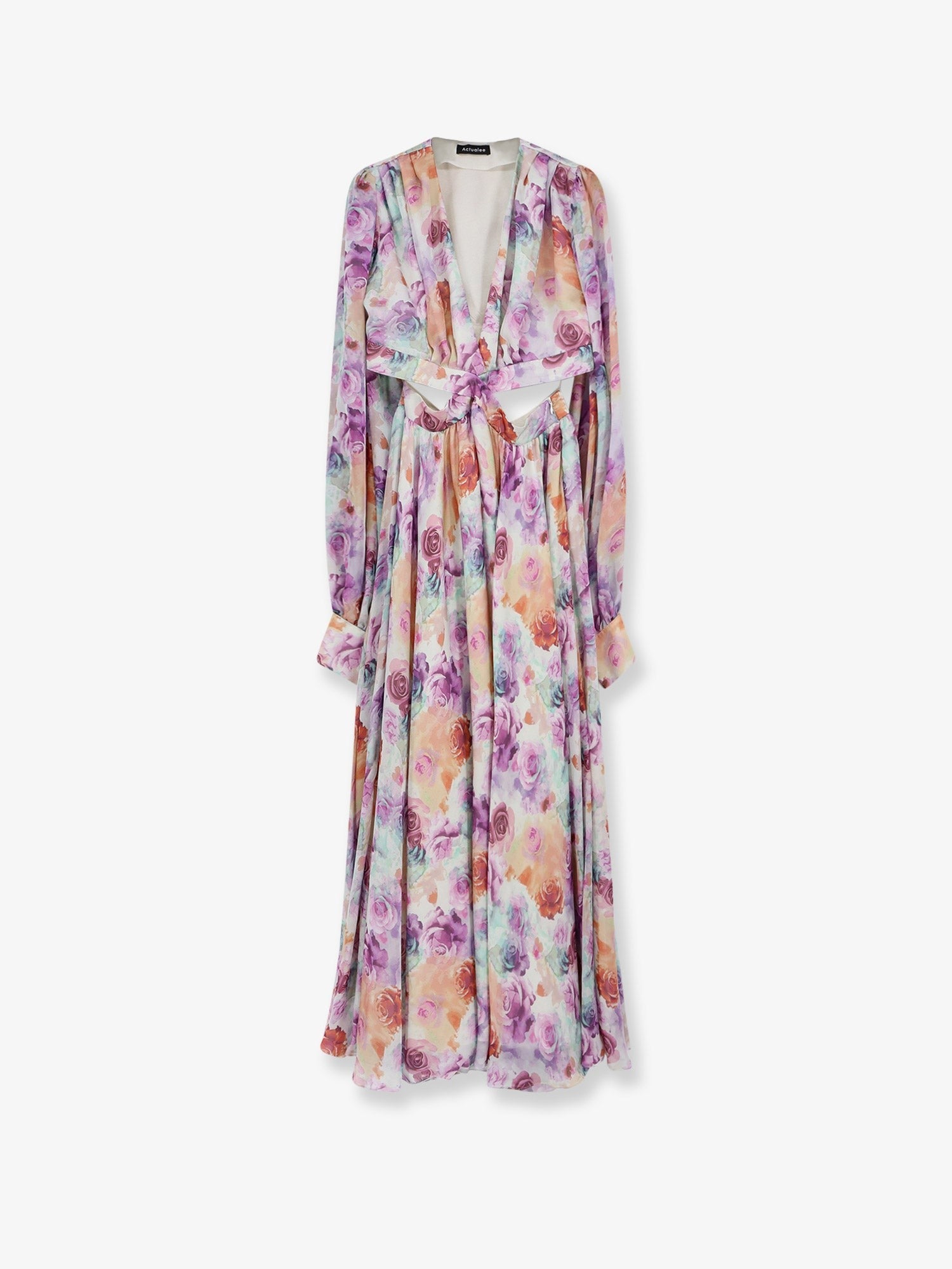 Actualee Women's Long Dress Purple