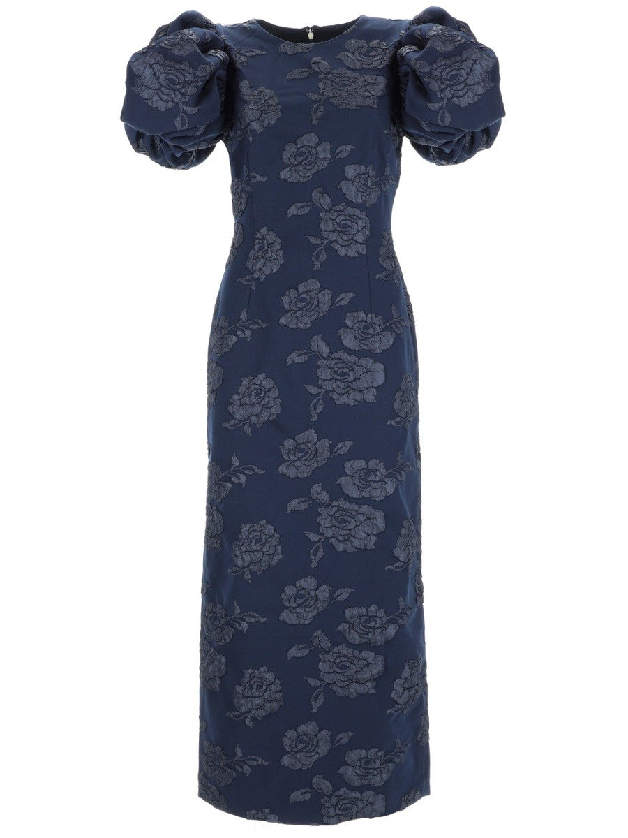 ROTATE Birger Christensen Women's Long Dress Blue