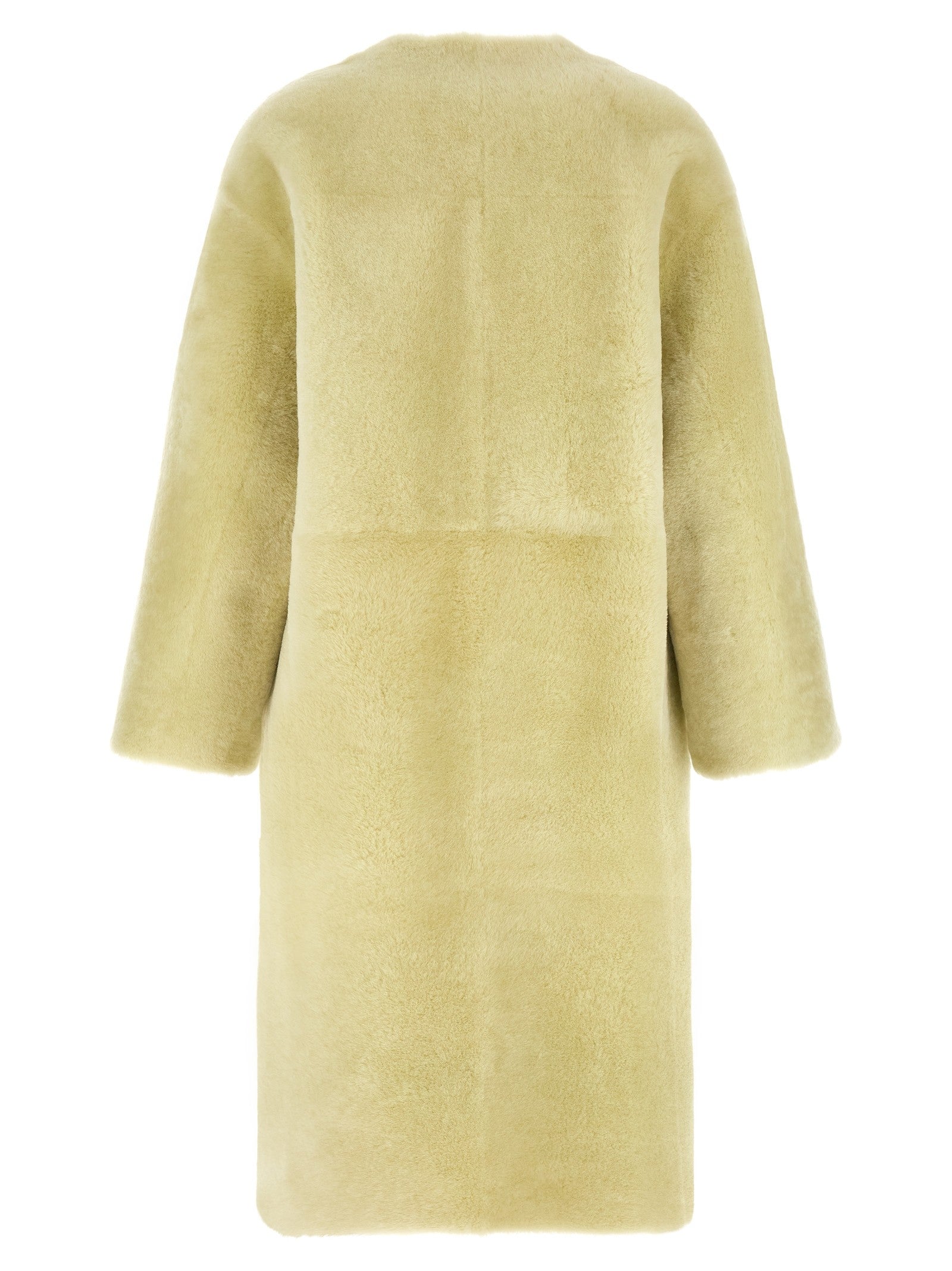 Blancha Long Fur Coat Green