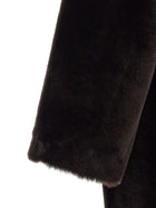 BLANCHA Long Fur Coat Brown