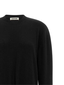 DARKPARK Long Gia Sweater Knotted at the Waist Black