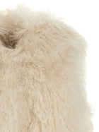 Yves Salomon Long Haired Vest White, view 3