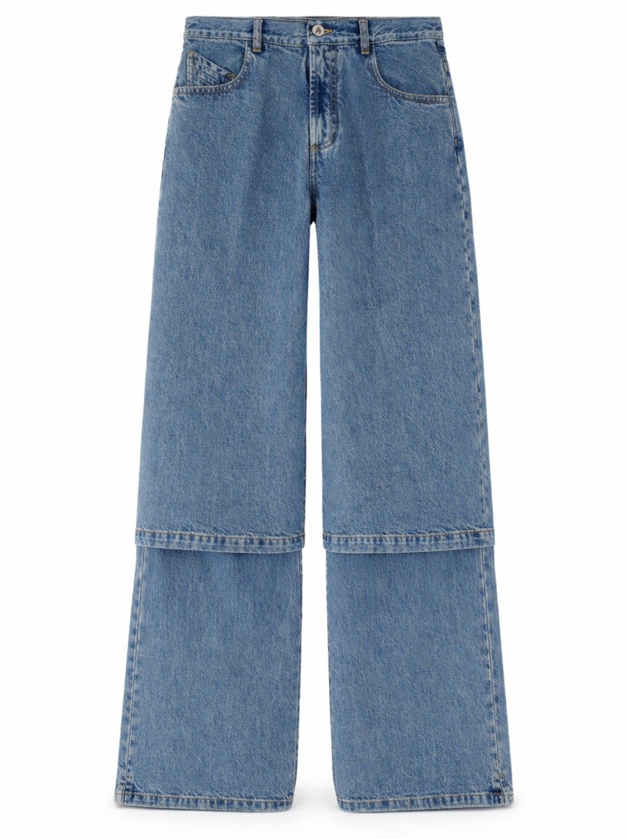 The Attico Women's Long Jeans Blue