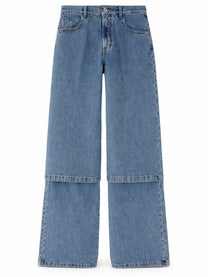 The Attico Women's Long Jeans Blue