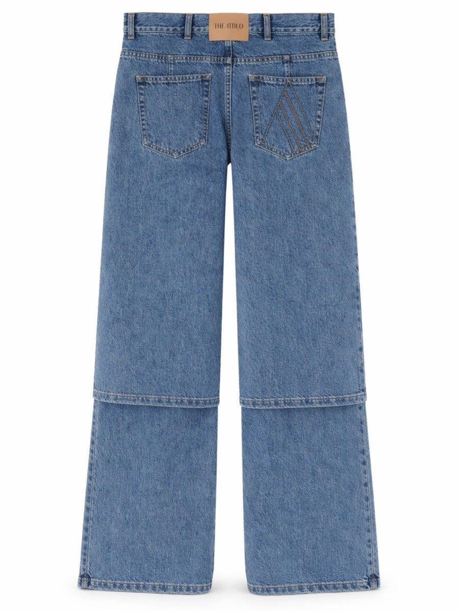 The Attico Women's Long Jeans Blue