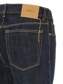 Fendi Long Jeans Blue, view 4