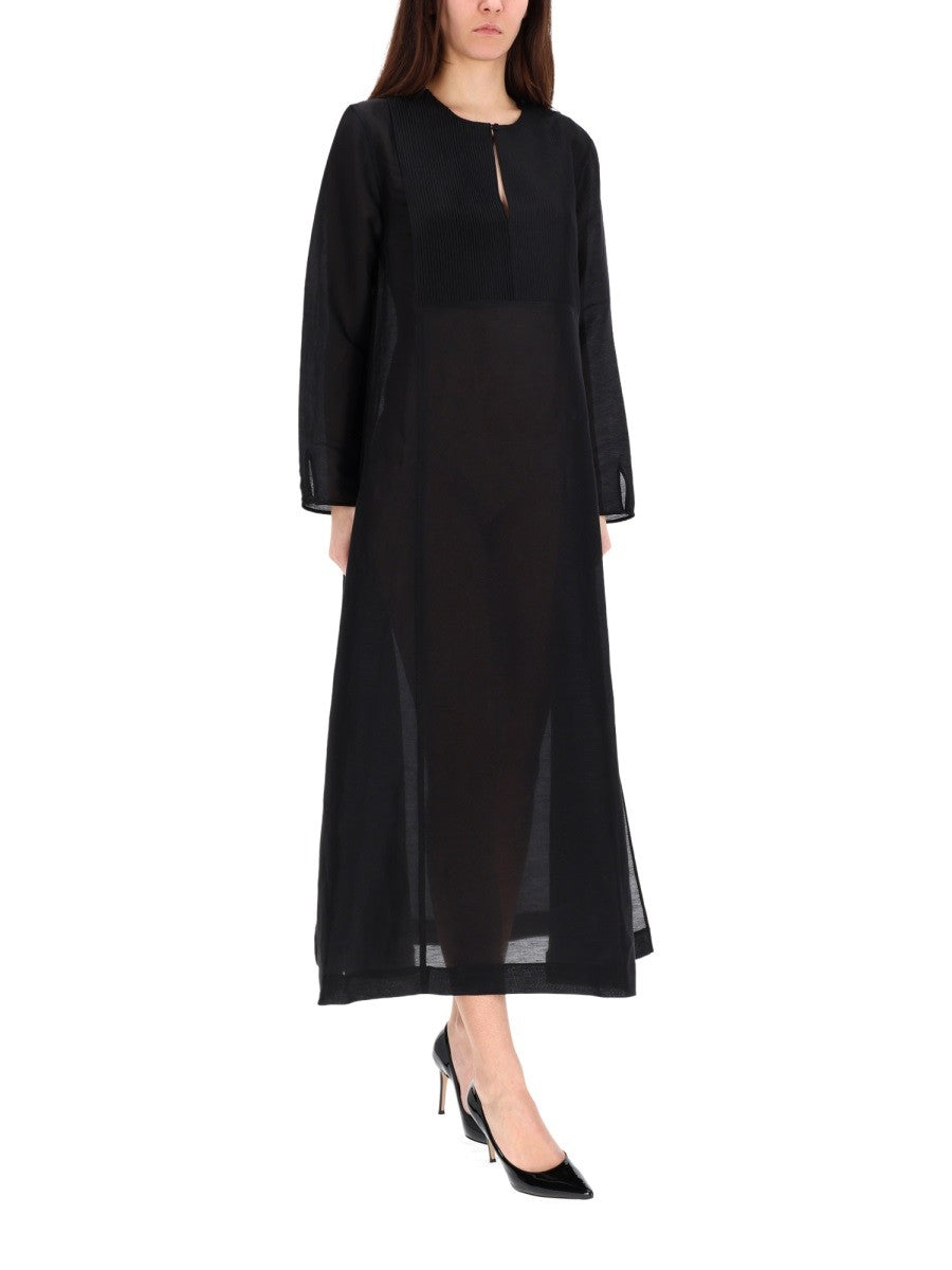 Tory Burch Women's Long Linen Caftan Black