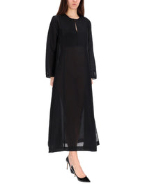 Tory Burch Women's Long Linen Caftan Black