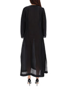 Tory Burch Women's Long Linen Caftan Black, view 5