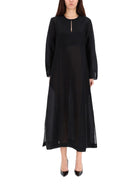 Tory Burch Women's Long Linen Caftan Black, view 3