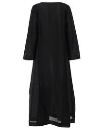 Tory Burch Women's Long Linen Caftan Black