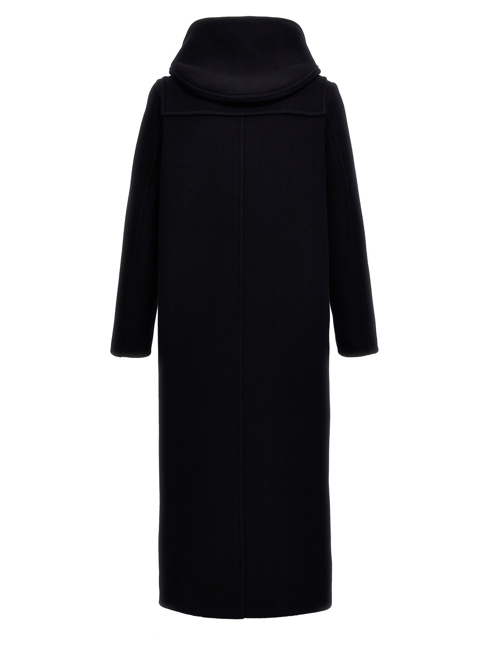 PRADA Long Montgomery Coat Blue