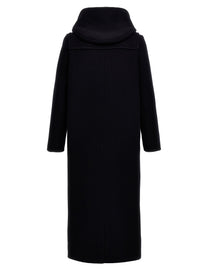 PRADA Long Montgomery Coat Blue