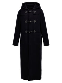 PRADA Long Montgomery Coat Blue