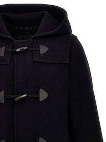 PRADA Long Montgomery Coat Blue