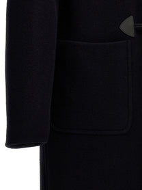 PRADA Long Montgomery Coat Blue