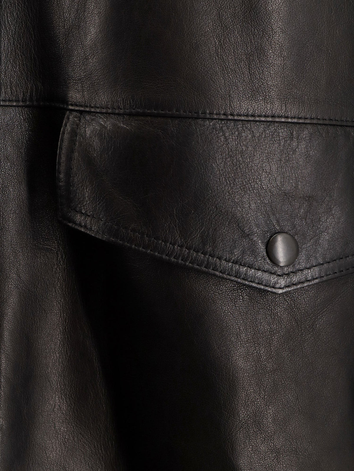 Tonywack Women's Long Padded Leather Unisex Jacket Black