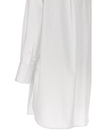Alberto Biani Long Plastron Tuxedo Shirt White, view 4