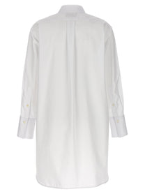 Alberto Biani Long Plastron Tuxedo Shirt White, view 2