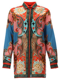 ETRO Women's Long Printed Shirt Multicolor