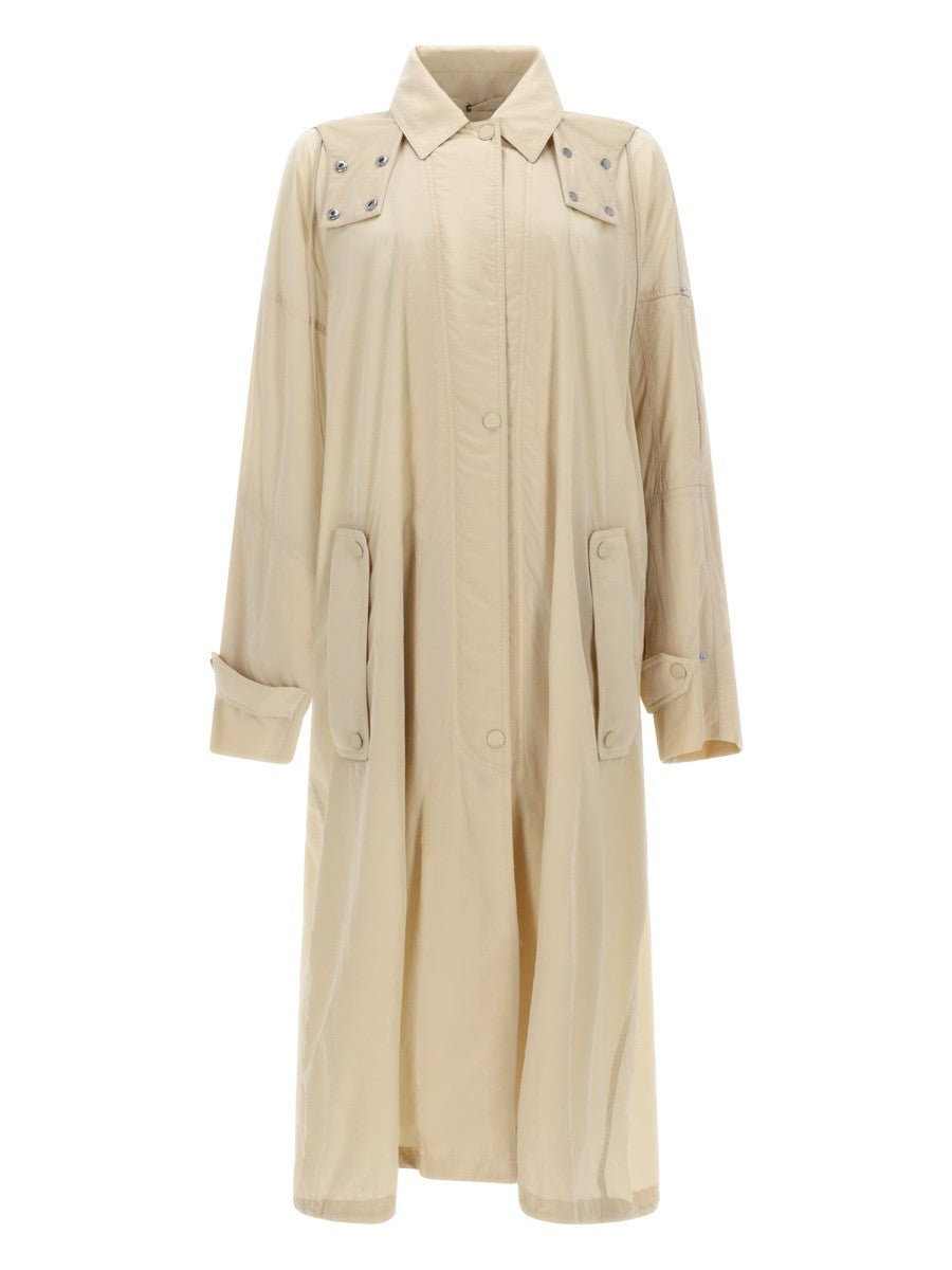 Sportmax Women's Long Raincoat Beige