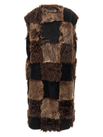 Marni Long Shearling Vest Brown