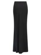 Alessandra Rich Long Silk Skirt Black, view 2