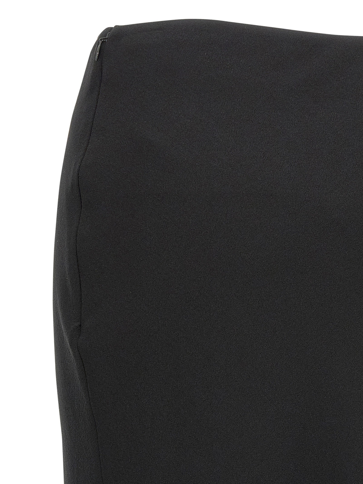 Alessandra Rich Long Silk Skirt Black