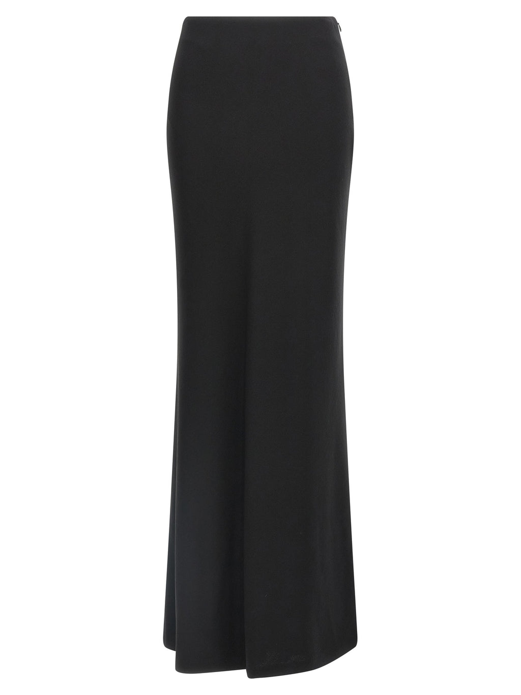 Alessandra Rich Long Silk Skirt Black