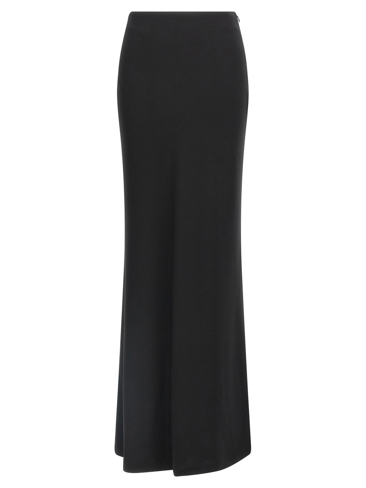 Alessandra Rich Long Silk Skirt Black