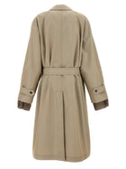 Maison Margiela Long Single Breasted Trench Coat Beige, view 2