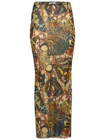 Jean Paul Gaultier Women's Long Skirt Multicolor