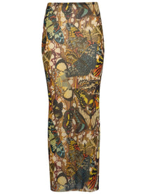Jean Paul Gaultier Women's Long Skirt Multicolor