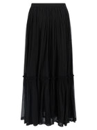 Saint Laurent Long Skirt Black, view 2