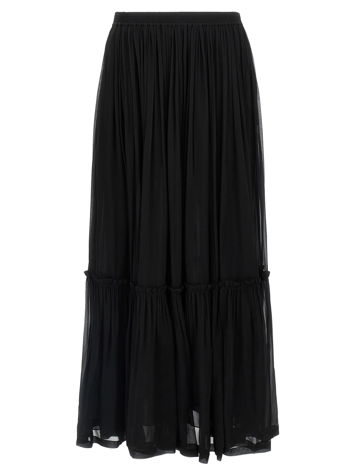 Saint Laurent Long Skirt Black