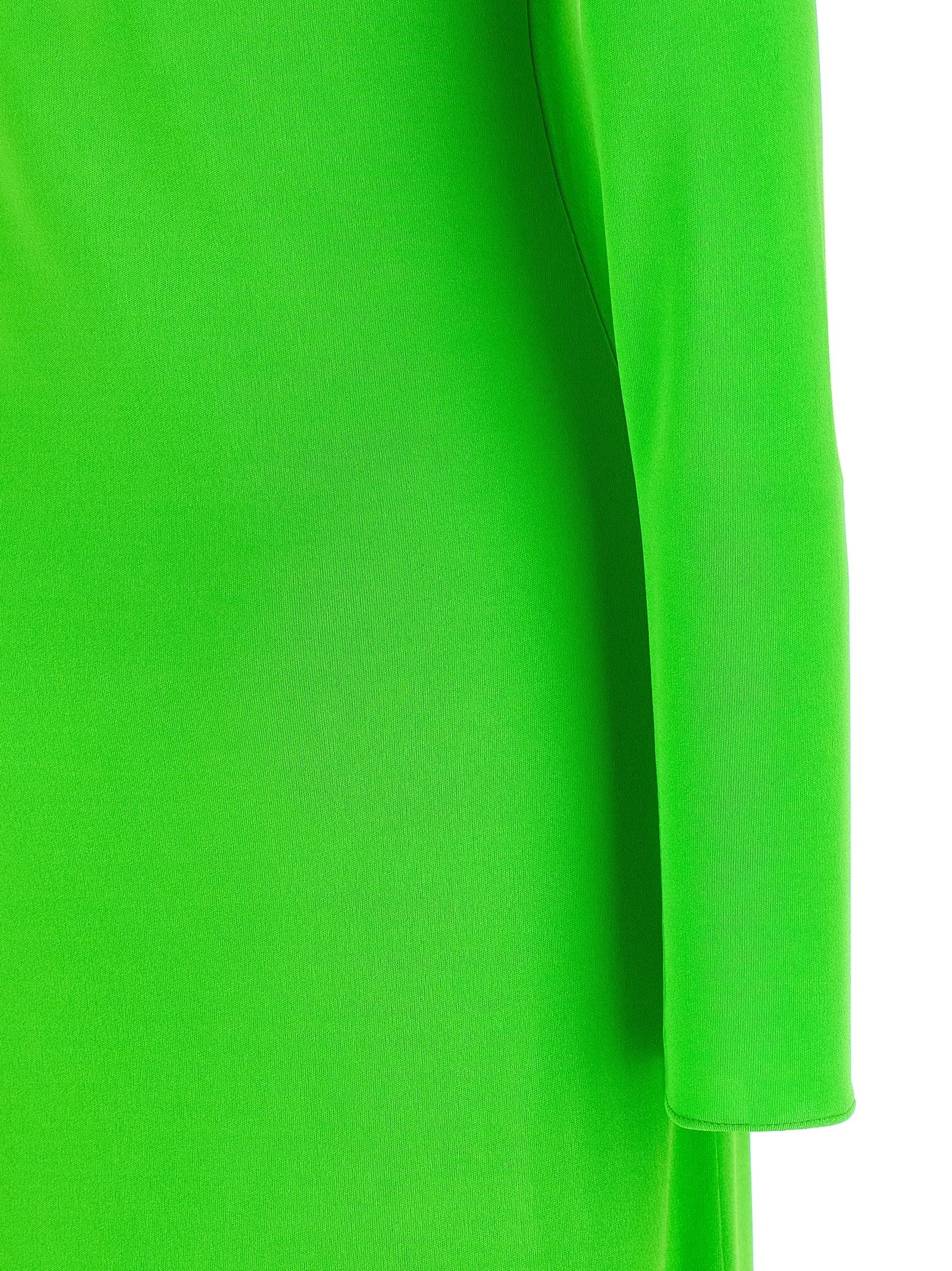 Tom Ford Long Sleeve Slash Front Evening Dress Green