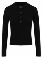 Michael Kors Women's Long Sleeved Polo Shirt Black