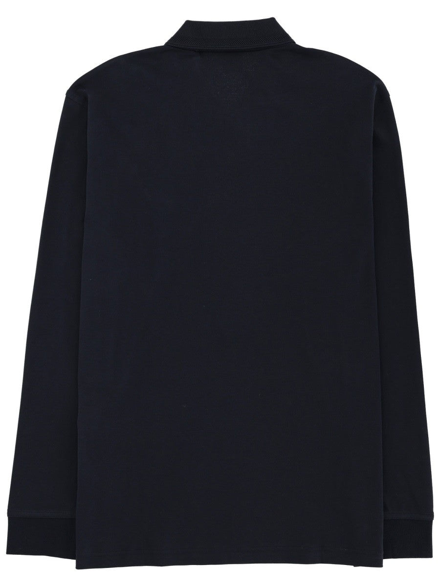 BOSS Men's Long Sleeved Polo Shirt Blue, view 2