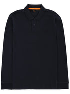 BOSS Men's Long Sleeved Polo Shirt Blue