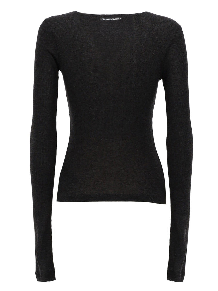 JW Anderson Women's Long Sleeved Shirt Grey, view 2