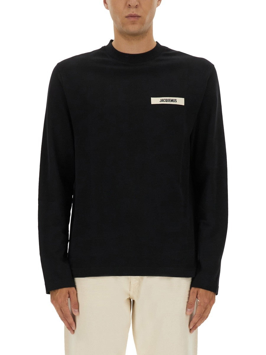JACQUEMUS Men's Long Sleeved Shirt Black