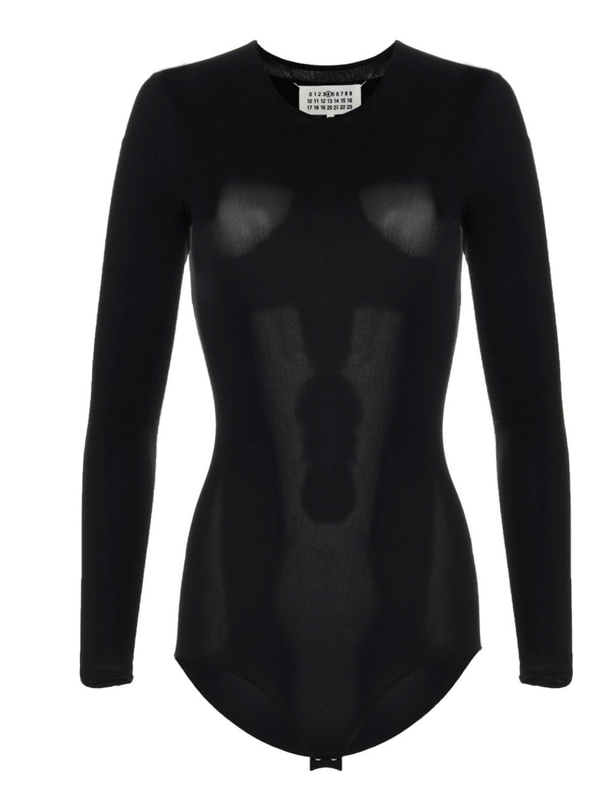 Maison Margiela Long Sleeves Crew Neck Bodysuit Black